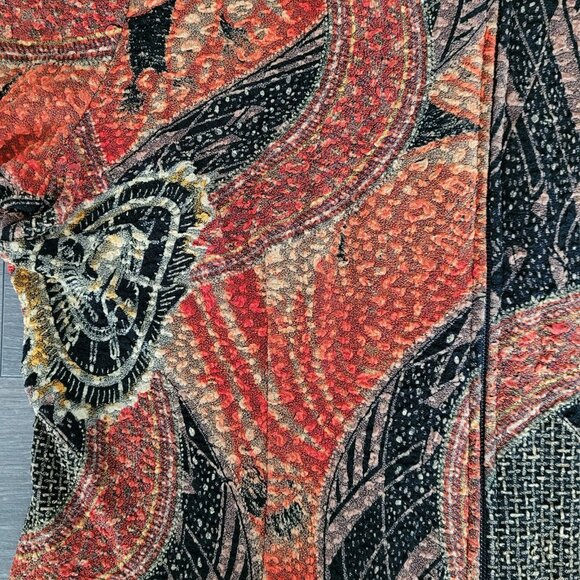 Joseph Ribkoff 14 Glam Zippered Vintage Waist Coat Metallic Polyester Acetate - Picture 2 of 10